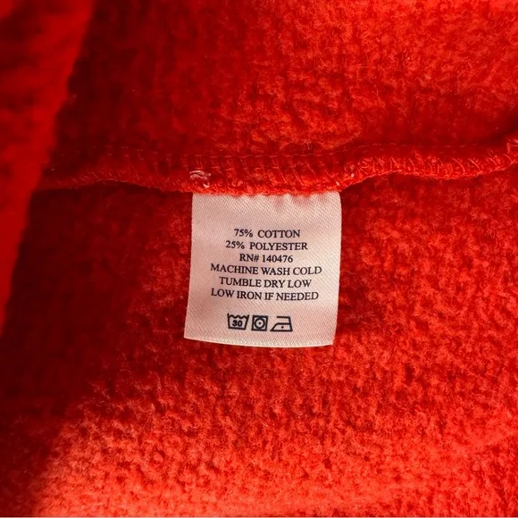 Faherty XS Red Graphic Ski Waikiki Sweatshirt Pullover Crewneck Cotton Blend - Picture 10 of 11